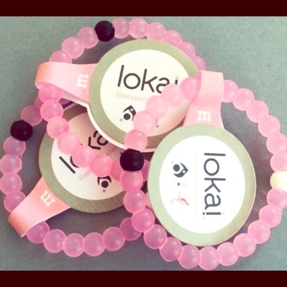 Lokai bracelet pink breast awareness
